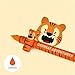 LEGAMI Set of 7 Erasable Gel Pens with Thermosensitive Erase Ink Range of ink colours barrel designs 07mm Tip Unicorn Hippo Butterfly Corgi Tiger Giraffe Teddy Bear Designs - Image 2