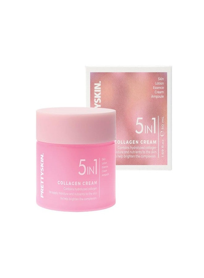 PRETTYSKIN Daily 5-in-1 Cream-Skincare for radiant complexion 1.69fl.oz. (Collagen - Image 1