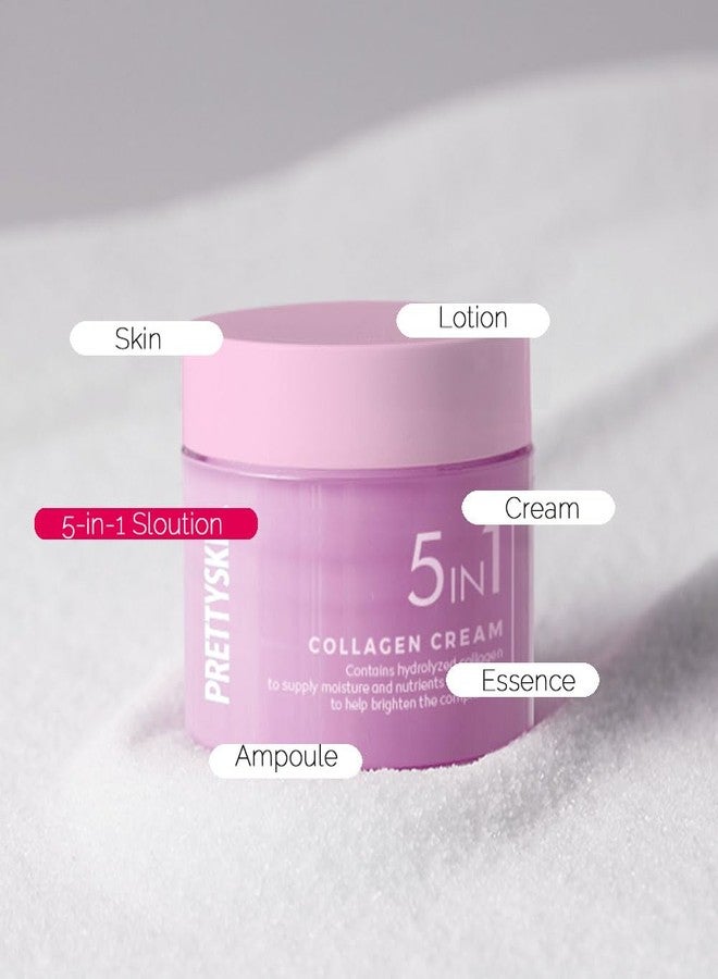 PRETTYSKIN Daily 5-in-1 Cream-Skincare for radiant complexion 1.69fl.oz. (Collagen - Image 2