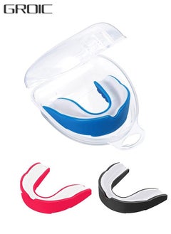 GROIC 3 Pack EVA Mouthguards with Case, Sport Mouth Guards Mouthguard Gum Guard, Mouthguard Slim Fit for Boxing, Basketball, Hockey, Soccer  - Image 1