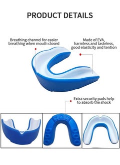 GROIC 3 Pack EVA Mouthguards with Case, Sport Mouth Guards Mouthguard Gum Guard, Mouthguard Slim Fit for Boxing, Basketball, Hockey, Soccer  - Image 3