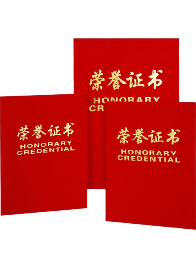 Simaa Large 12K Velvet Classic Honor Certificate, Award Certificate, Presentation Certificate, Diploma Certificate, Certificate Cover, 10-Pack [With 20 Inner Pages] - Image 2