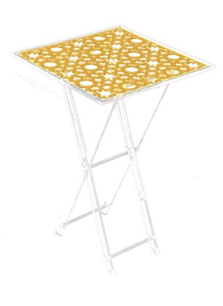 LAMSIT IBDAA Acrylic Folding Tray Table | Square Foldable Table | Patio Table | Foldable Table for Balcony | Portable Table (Golden) - pzsku/ZF8667D54EA7913C4A90CZ/45/_/1698420854/337cb392-b475-4530-963a-4ca8d8dc2991