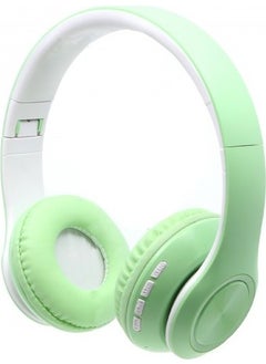 Blupple Bluetooth Wireless Wireless Stereo On-Ear Headphones with Microphone Green for Young Children  - Image 1