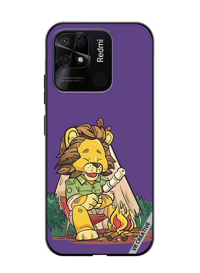VR CREATIVE Protective Case Cover For Xiaomi Redmi 10C Lion Chilling Design Multicolour - Image 1