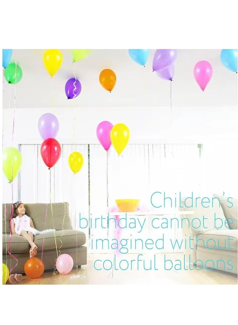 Genzy 200 Balloons Assorted Color, Party Balloons, 12 Inches, Latex Balloons, Multicolor Balloon, Bright Color, Party Decoration Balloons for Birthday, Weddings, Party Supplies, Christmas (100 x 2) - Image 4