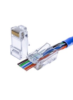 تايمي حزمة مكونة من 100 محول RJ-45 شفاف  - Image 1