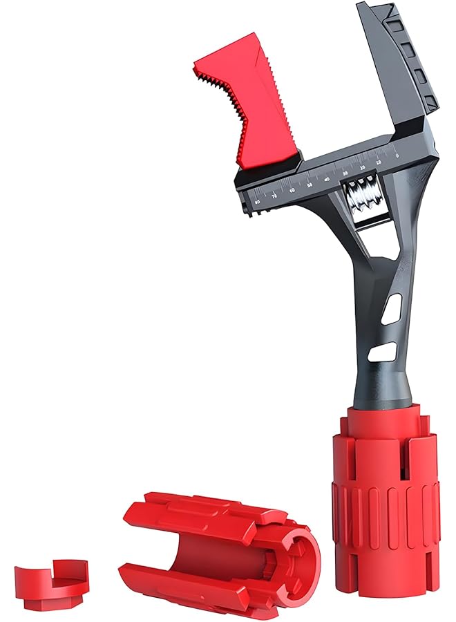 promass Sink Wrench, 11 to 90mm Open-Ended Spanner Wrench, Bathroom Adjustable Wrench Universal Vertical Spanner Repair Tool, Extra Large Openings Short Shank Multi-function Pipe Wrench Wrenches - Image 1