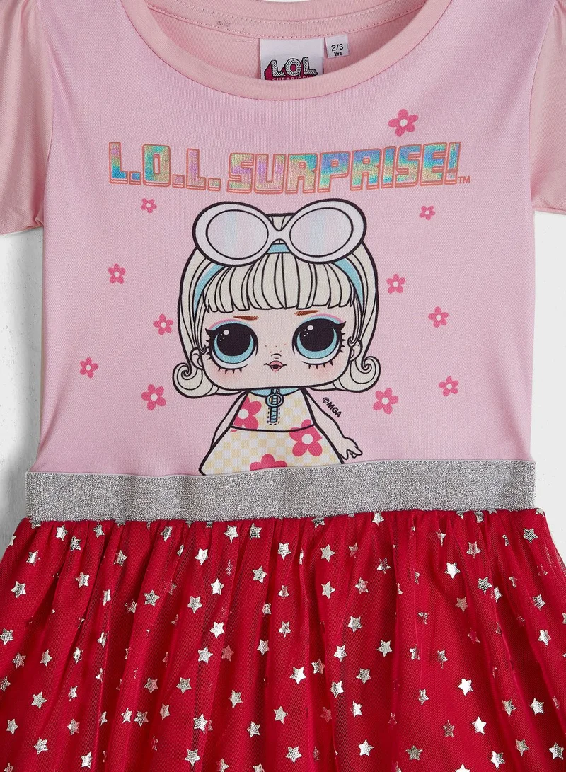 L.O.L. SURPRISE! Character Print Dress