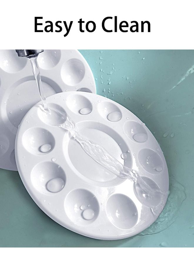 Ant 4-Piece Paint Tray Palettes, Plastic Paint Pallets with Thumb Hole for Painting DIY Art - Image 4