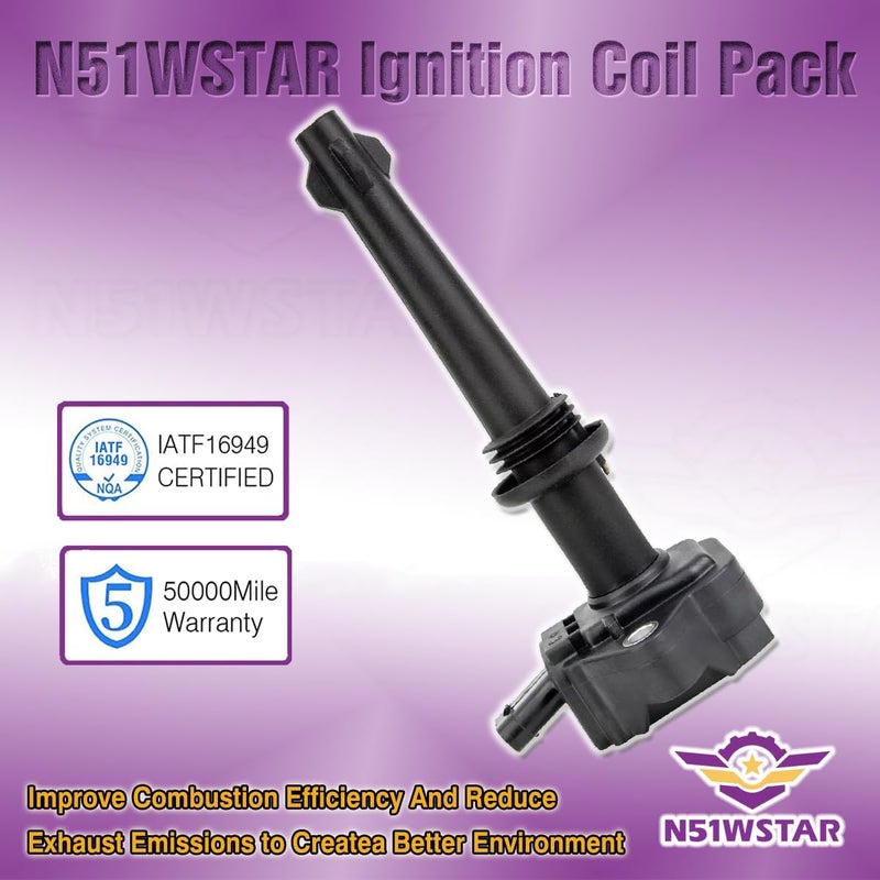 N51WSTAR Ignition Coil Packs Set of 8 for Land Rover and Jaguar 5.0 V8 - Image 2