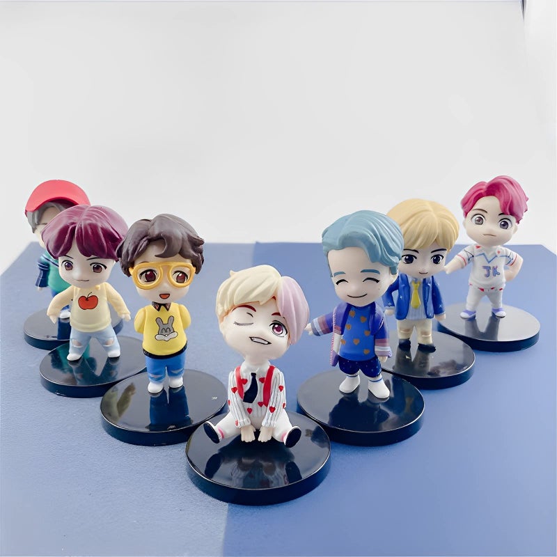 SurpriseSeptember 7pcs BTS Cake Toppers Character Set of Action Figures Toys - Image 4