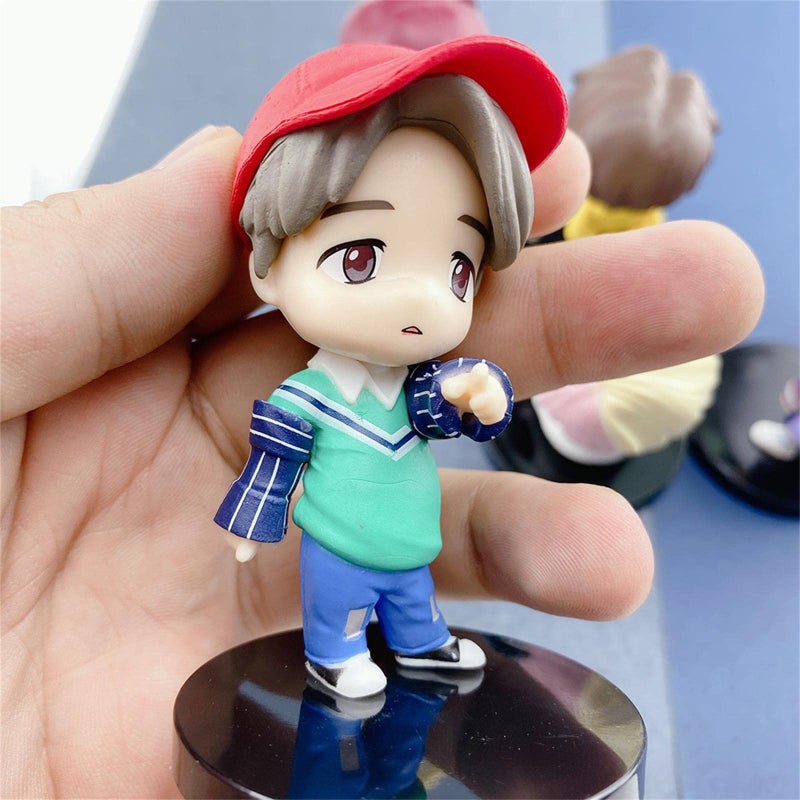 SurpriseSeptember 7pcs BTS Cake Toppers Character Set of Action Figures Toys - Image 3