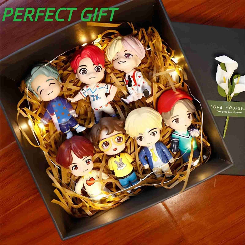 SurpriseSeptember 7pcs BTS Cake Toppers Character Set of Action Figures Toys - Image 5