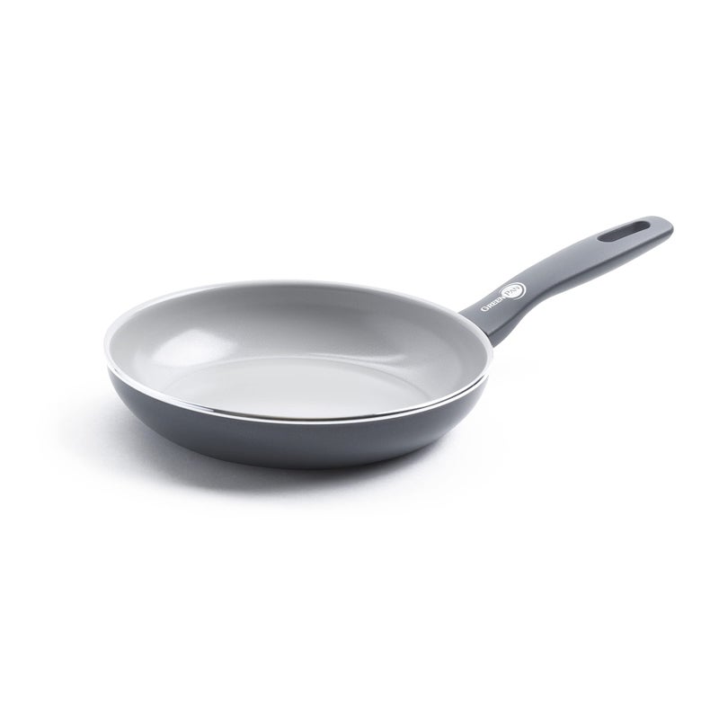 GreenPan Dover Healthy Ceramic Nonstick 8 Frying Pan Skillet PFASFree Dishwasher Safe Comfort Grip Handle Grey