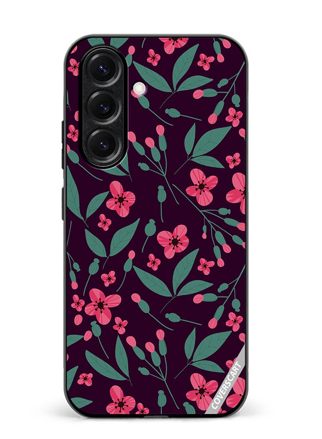 VR CREATIVE Protective Case Cover For Samsung Galaxy S25 Flower Design Multicolour