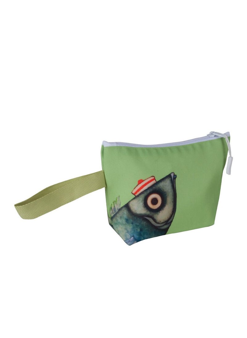 بيج ديزاين حقيبة مستحضرات التجميل للسفر حقيبة المكياج حقيبة أدوات الزينة منظم مقلمة 6x8in - Image 1