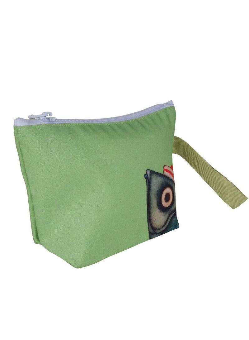 بيج ديزاين حقيبة مستحضرات التجميل للسفر حقيبة المكياج حقيبة أدوات الزينة منظم مقلمة 6x8in - Image 5