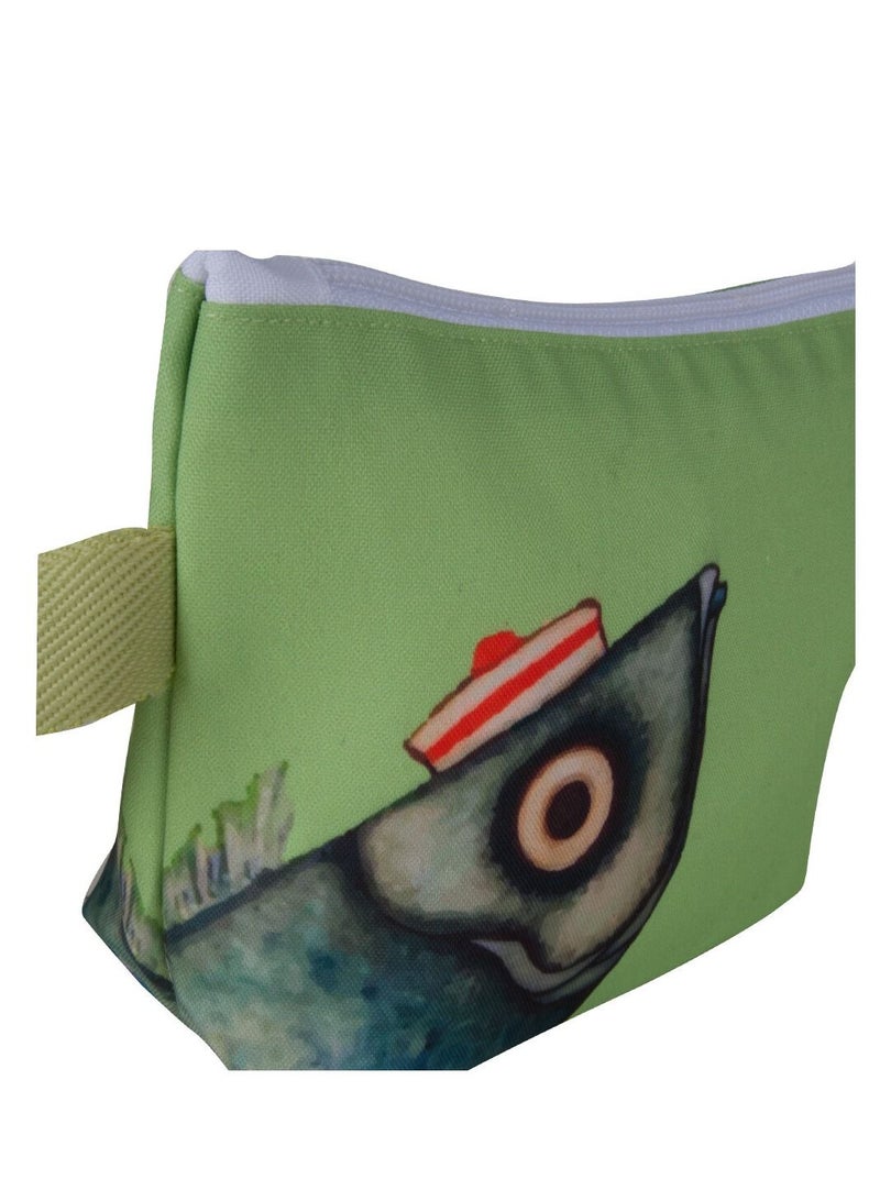 بيج ديزاين حقيبة مستحضرات التجميل للسفر حقيبة المكياج حقيبة أدوات الزينة منظم مقلمة 6x8in - Image 3