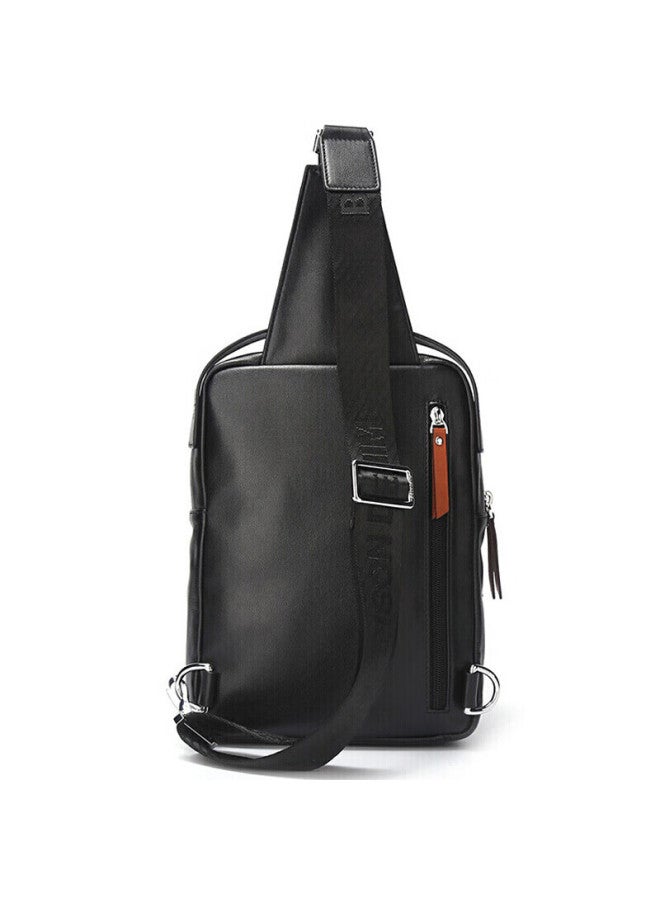 American Bison Men's Crossbody Bag, Men's Shoulder Bag, Chest Bag, Top-grain Leather Shoulder Crossbody Bag, Sports Backpack, Birthday Gift - Image 3