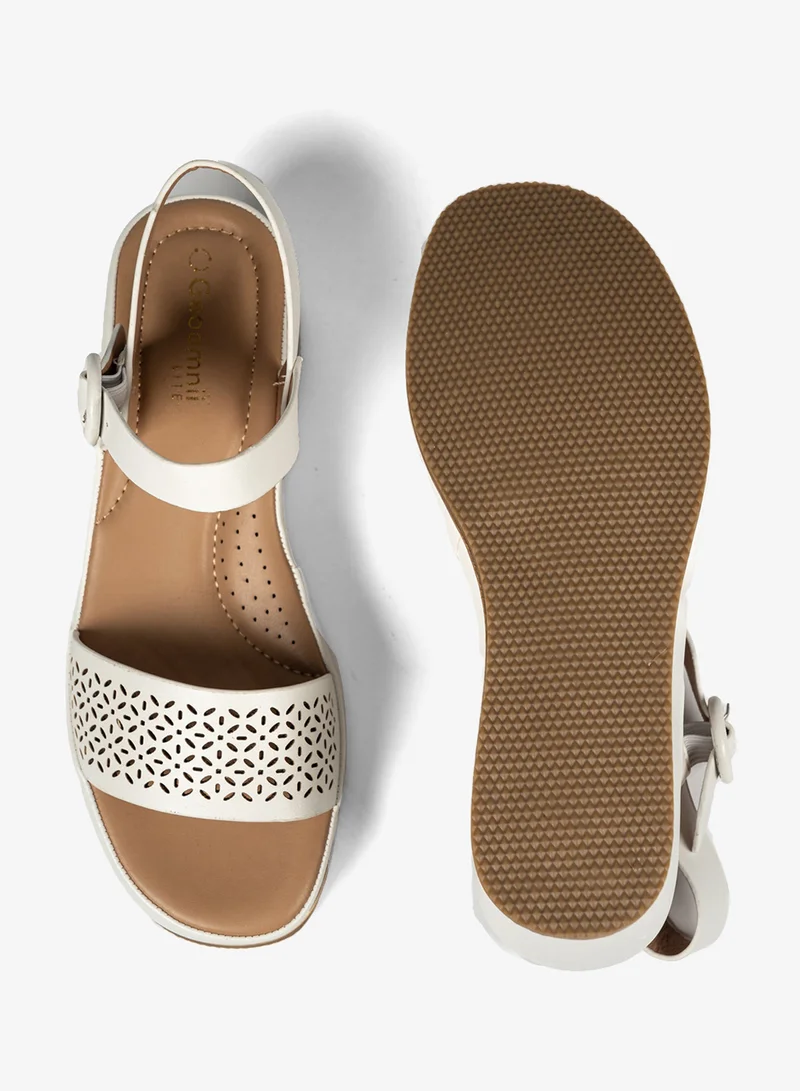 Geoomnii WHITE Geoomnii Comfort Slide Sandals for Women – Cushioned Slip-On Casual Sandals for Daily Wear, Home, Travel & Walking for Women | Best Price UAE