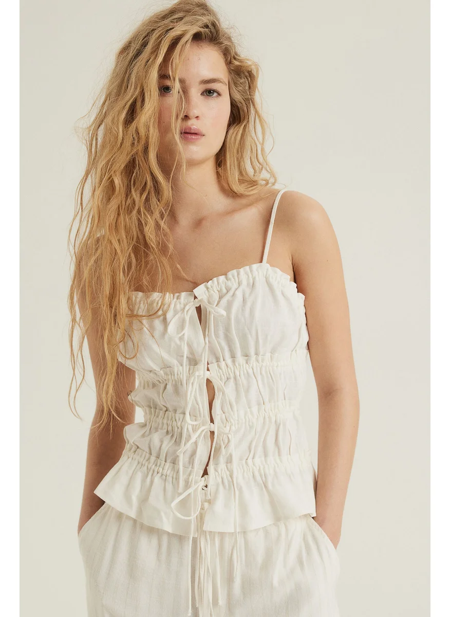 اتش اند ام Drawstring Detail Strappy Top