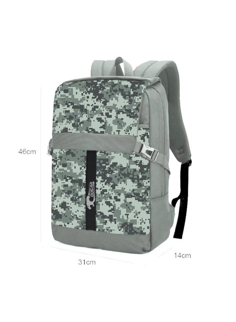 Cougar new fashion smart backpack for travel business conference high quality backpack bag up to 17" inch- S35 camouflage (grey)