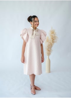 Vintage Charm Puff Sleeve Dress