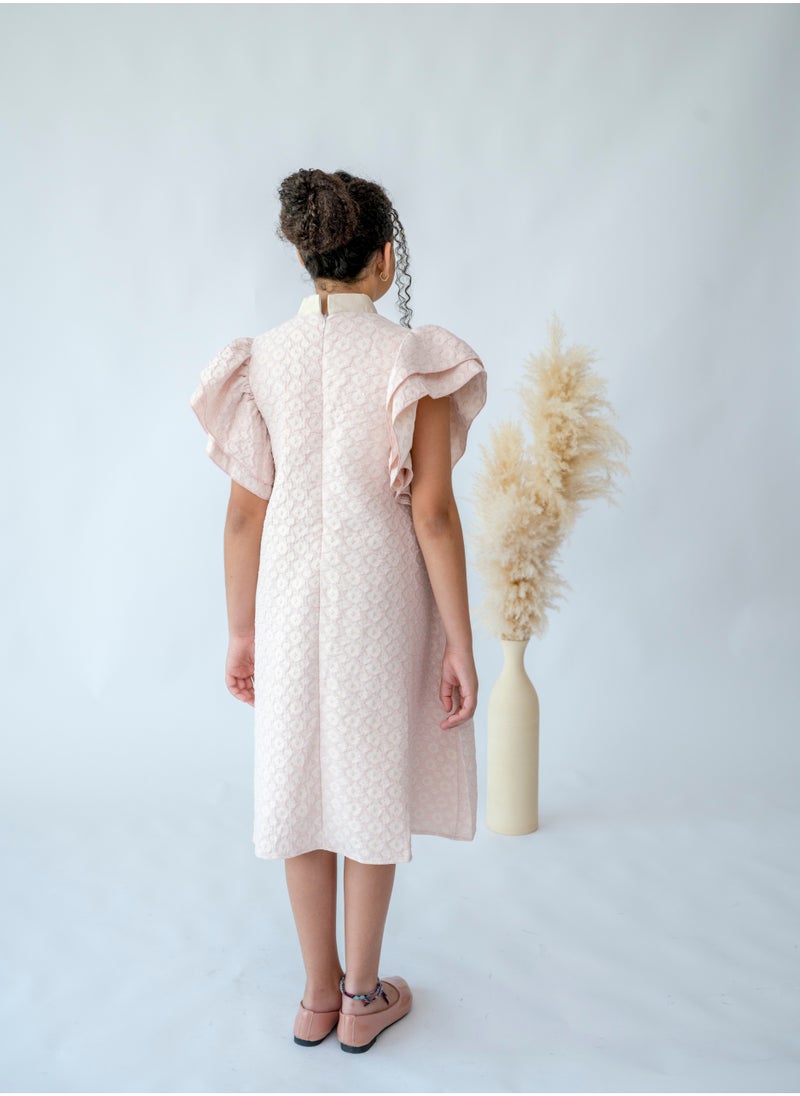 LALEENA - Vintage Charm Puff Sleeve Dress - Image 1