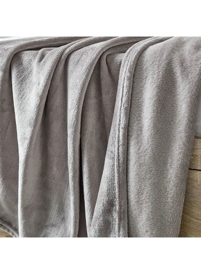 Home Box Nova Solid Flannel Twin Blanket 200 x 140 cm