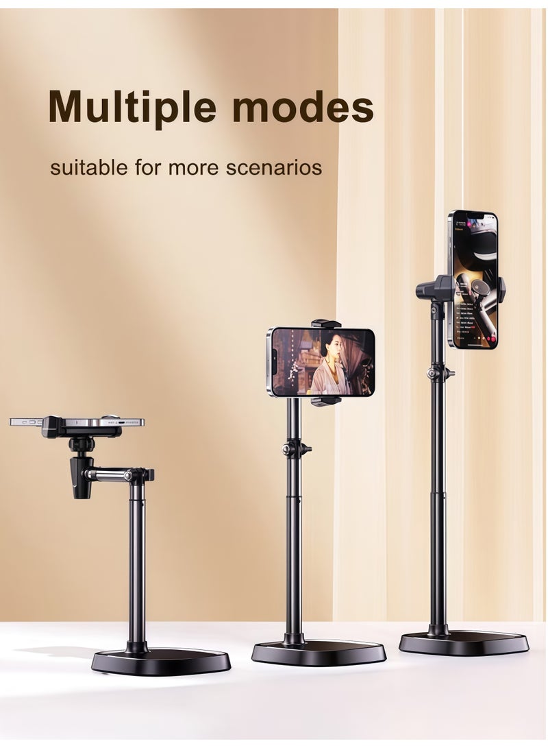 بلو هول أداة رائعة لالتقاط صور من الأعلى على سطح المكتب - ركيزة تحمل الهاتف لالتقاط صور من الأعلى على سطح المكتب، مُخصصة للبث المباشر / تسجيل الدروس، تضمن استقرار التقطية دون ارتعاش، صغيرة الحجم ولا تشغل مساحة كثيرة. - Image 3