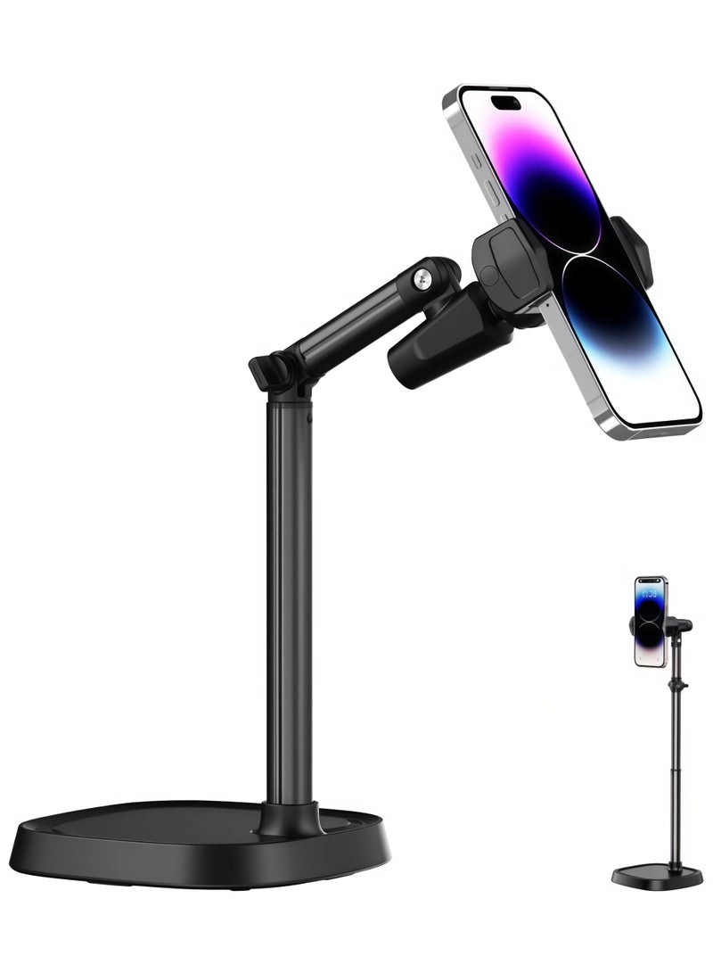 بلو هول أداة رائعة لالتقاط صور من الأعلى على سطح المكتب - ركيزة تحمل الهاتف لالتقاط صور من الأعلى على سطح المكتب، مُخصصة للبث المباشر / تسجيل الدروس، تضمن استقرار التقطية دون ارتعاش، صغيرة الحجم ولا تشغل مساحة كثيرة. - Image 1