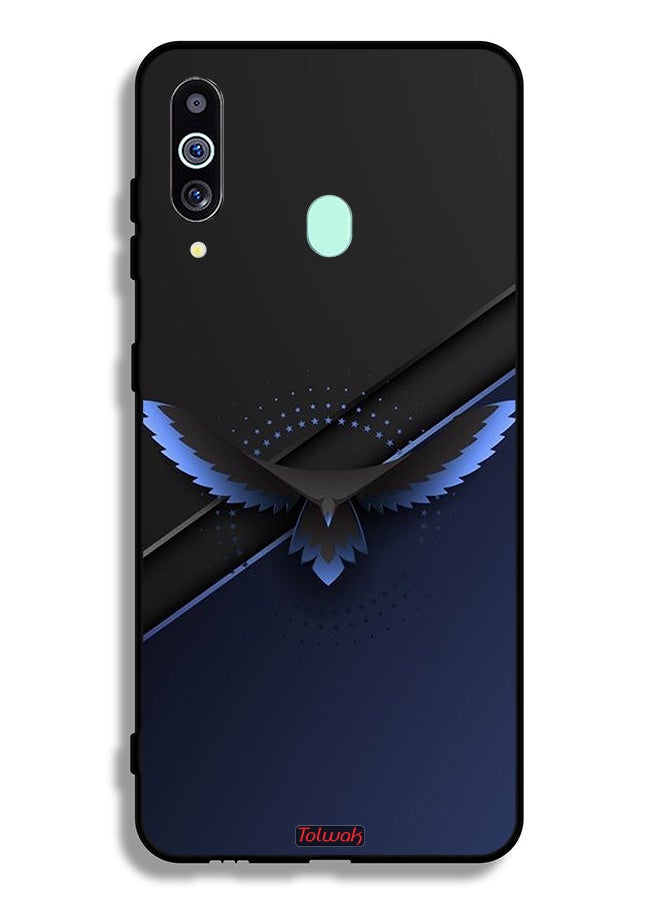 Tolwak Samsung Galaxy A60 Protective Case Cover Eagle Digital Abstract Art  - Image 1