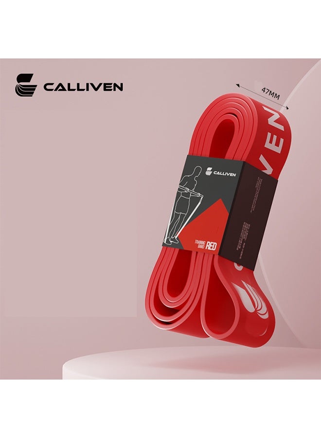 Calliven Resistance Band Strength Fitness Yoga Pull Band 55KG/130 lbs (Red) - Image 1