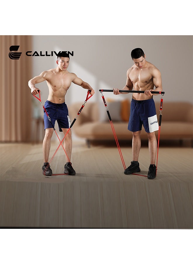 Calliven Resistance Band Strength Fitness Yoga Pull Band 55KG/130 lbs (Red) - Image 2