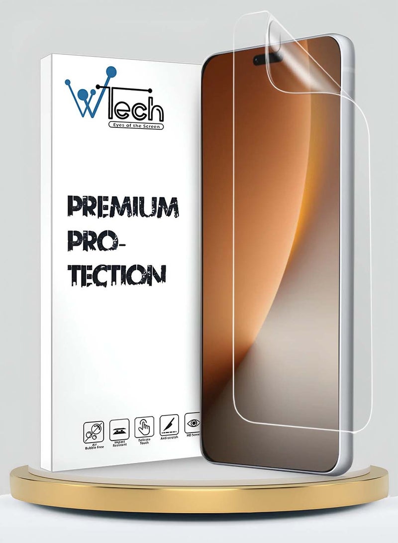 Wtech Honor Magic8 Pro 5G 2025 Premium Hydrogel Film Thin and Flexible Screen Protector (MSHFMN) - Clear - Image 1