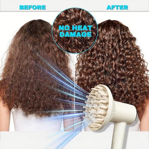SEICHYGO 360° Rotating Diffuser Attachment Nozzle Compatible with Laifen SE Lite（NOT SE Styling Tool, Hair Smoothing Dryer Blower Accessories for Laifen SE Lite, Milk Tea - Image 5