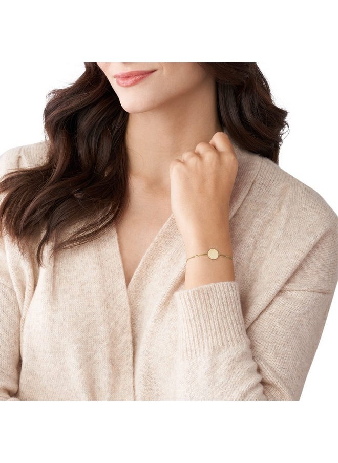 FOSSIL Women'S Engravable Bracelet Color: Gold (Model: Jf03020710)  - Image 3