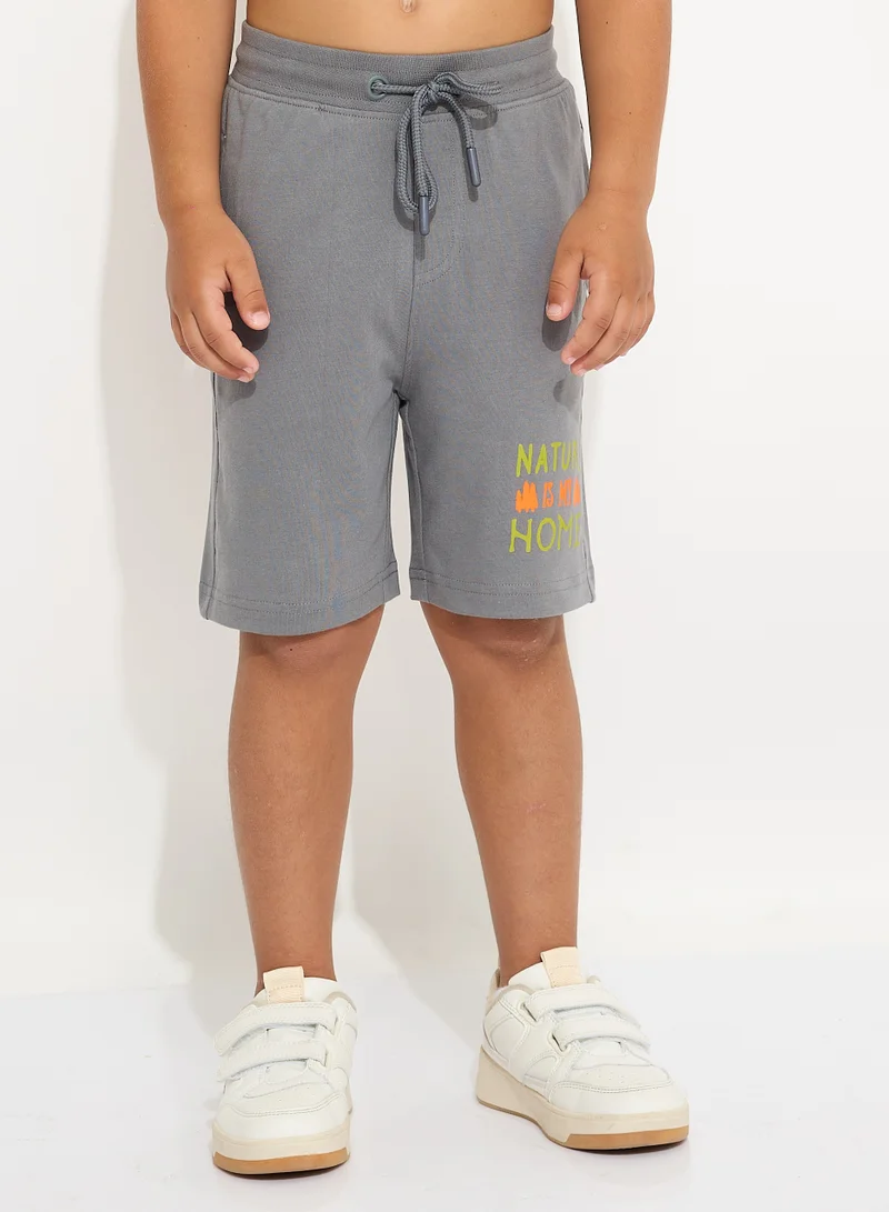 victor and jane Boys' Summer Outfit Set: 2-Piece T-Shirts & Shorts - Green & Grey (2-8 Years)
