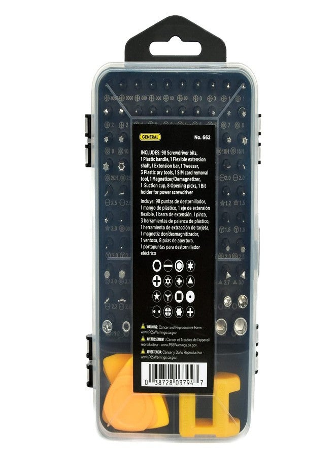 جينيرال تولز مجموعة مفكات براغي دقيقة من General Tools، مكونة من 662-117 قطعة، ومجموعة إصلاح إلكترونيات - مجموعة أدوات كمبيوتر وملحقات لأجهزة iPhone وiPod وiPad والكمبيوتر اللوحي والكمبيوتر المحمول - Image 5