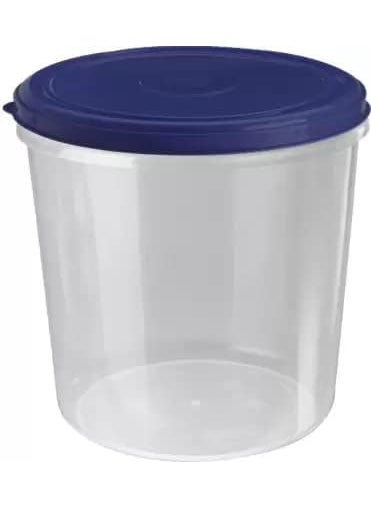 AIR O MATIC Kitchen Grocery Storage Container comboBPAFree Dispenser Air Tight Box for Fridge Multipurpose usages 75 kg Pack Of 3 Round PLAIN RUBY BLUE_3 PCS