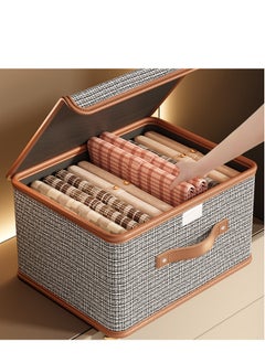 ALMUFARREJ Set of 4 Foldable Clothes Storage and Organization Boxes with Lid  - Image 2
