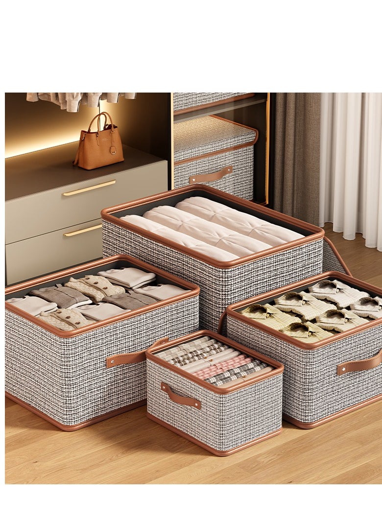 ALMUFARREJ - Set of 4 Foldable Clothes Storage and Organization Boxes with Lid - Image 1