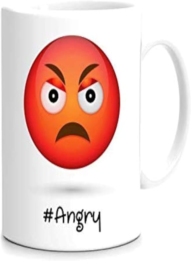 FMstyles Emojis Printed Mug Angry
