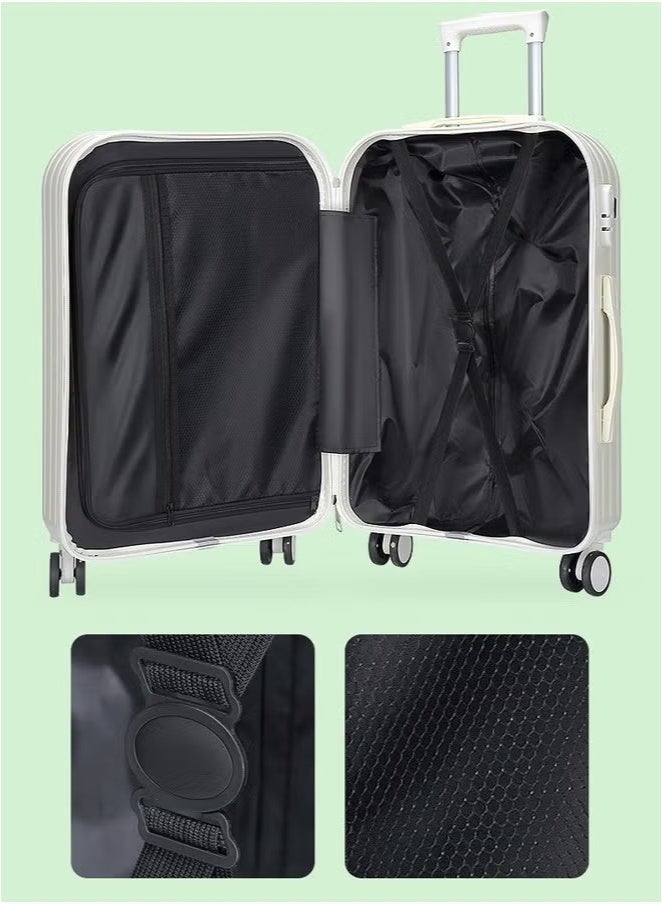 20 inch Travel Luggage Expandable PP Hard Shell Clearance Luggage with TSA Lock Spinner Wheels Inside Cup Holder and Front Inside Hook for Long Distance Travel by Airplane - Image 4