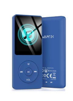 AGPTEK 16GB A02 MP3 Player 70 Hours Playback Lossless Sound Music Player Supports up to 128GB Dark Blue Multifunctional Sports MP3 Player for Indoor Outdoor, USB, Aux - pzsku/ZF8681E9BEF0E3CE0B83BZ/45/_/1740483493/52c39e77-1bda-4ed3-a253-ab6228286b8f