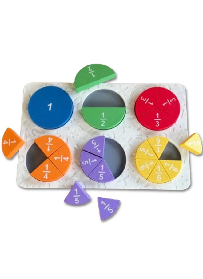 3D Brothers - Fraction Learning Puzzle – Fun & Educational Math Toy for Kids - Image 1