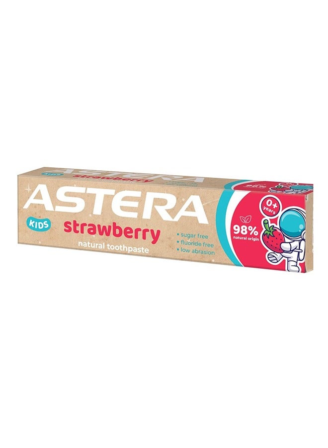 Astera Natural Strawberry Kids Toothpaste 0+ 50Ml - Image 1