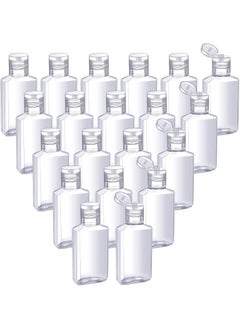 Patelai Patelai 50 Pcs Clear Empty Travel Bottles 30 ml/ 1 oz Flip Cap Empty Hand Sanitizer Bottles Container Portable Refillable Flip-top Container for Travel Outdoor Camping Business Trip 