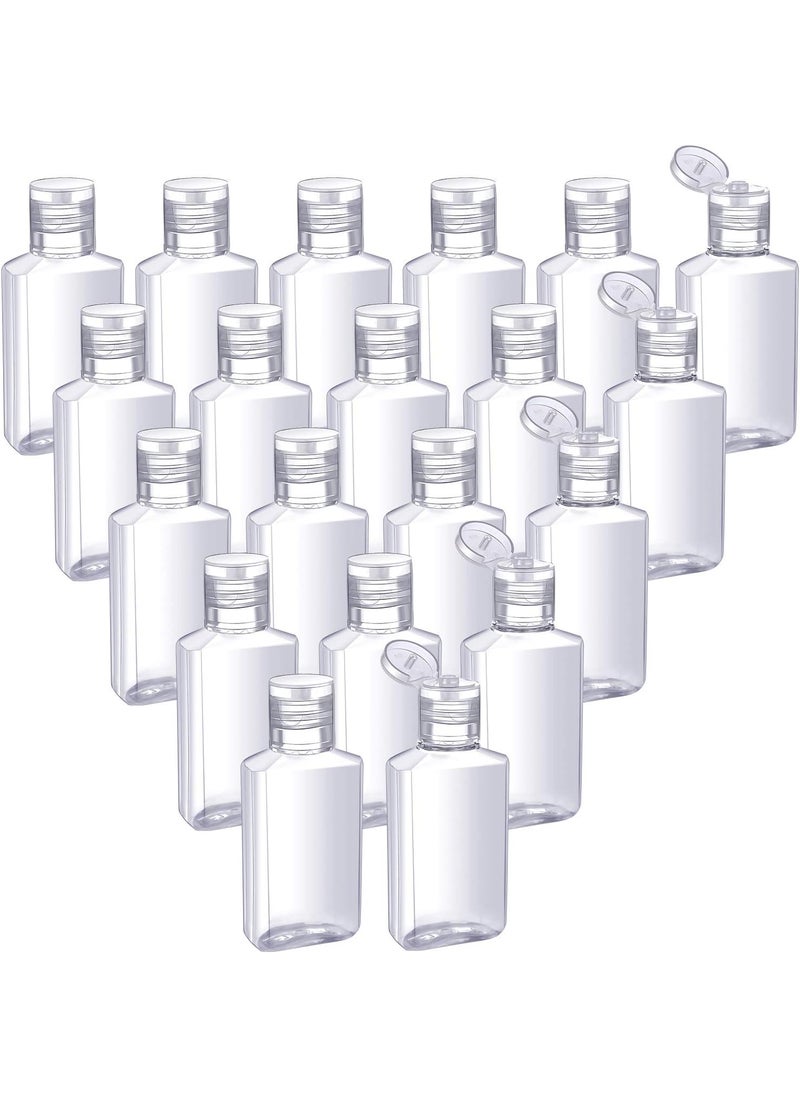 Patelai - Patelai 50 Pcs Clear Empty Travel Bottles 30 ml/ 1 oz Flip Cap Empty Hand Sanitizer Bottles Container Portable Refillable Flip-top Container for Travel Outdoor Camping Business Trip - Image 1